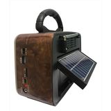 Ataşbey RT-819 Güneş Enerjili Nostaljik Radyo Müzik Çalar Bej Renkli Fonksiyonel Tasarım