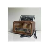 ataşbey RT-852 Nostalji Solar Güneş Enerjili Bluetooth/USB/Sd kart/ Radyo mp3 Player Müzik Kutusu