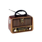 ataşbey RT-878 Ahşap Nostaljik Görünümlü Fenerli Bluetooth lu USB-SD Card Mp3 Çalar Radyo Müzik Kutusu