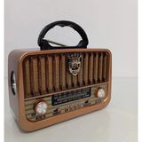 Ataşbey RT-878 Ahşap Nostaljik Görünümlü Fenerli Radyo Bluetooth Usb-Sd Card Mp3 Çalar - Kahverengi