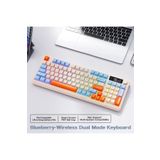 ATAsoft ELEKTRONİK Since 2021 M96 Klavye Bluetooth/2.4g Kablosuz Klavye Işıklı Usb Type-c Kablolu Şarj Gösterge Panelli