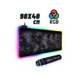 ATAsoft ELEKTRONİK Since 2021 Rgb Dünya Harita Desenli Mouse Pad Led Işıklı Su Geçirmez Gaming Mousepad
