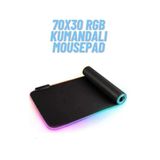 ATAsoft ELEKTRONİK Since 2021 Rgb LED Gaming Mouse Pad Siyah Kaymaz Su Geçirmez Kumandalı Xl Mouse Pad 70X30