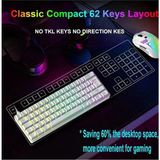 ATAsoft T60 Beyaz Kırmızı Switch Klavye Kablolu Gaming Oyuncu Klavyesi T60 Mini Q Klavye