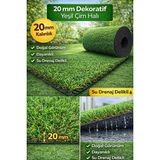 Atasoy Zemin 20 mm Dekoratif Çim Halı | Doğal Görünümlü Yapay Çim - Yeşil - 100 x 100