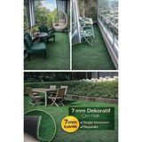 Atasoy Zemin 7 mm Dekoratif Çim Halı – Balkon & Bahçenizi Dakikalar Içinde Yenileyin! - Yeşil - 100 x 100