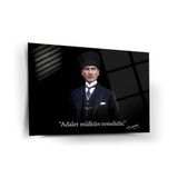 Atatürk Adalet Yazılı Cam Tablo – Ata313