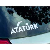 Atatürk Ay Yıldız Türk Bayrağı Sticker 00884