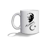 Atatürk Bardak Kupa Beyaz Kupa Bardak