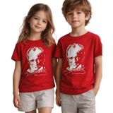 Atatürk Baskılı Çocuk Tişört – Kız & Erkek Çocuk Pamuk T-Shirt (Kırmızı, 7 yaş)