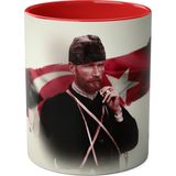 Atatürk Baskılı Kupa Bardak - Kırmızı