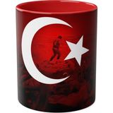 Atatürk Baskılı Kupa - Kırmızı