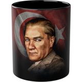 Atatürk Baskılı Kupa - Siyah