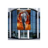 Atatürk Baston Ve Fotor Şapkasiyla Poster Bayrak Raşel Kumal 4x6 metre ATA74
