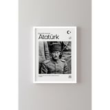 Atatürk - Beyaz Çerçeve, Beyaz, 17 x 23, 23450000008096
