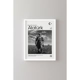 Atatürk - Beyaz Çerçeve, Beyaz, 23 x 32, 23450000008357