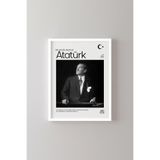 Atatürk - Beyaz Çerçeve, Beyaz, 23 x 32, 23450000008437