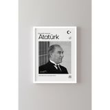 Atatürk - Beyaz Çerçeve, Beyaz, 32 x 42, 23450000008138