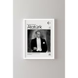 Atatürk - Beyaz Çerçeve, Beyaz, 32 x 42, 23450000008398