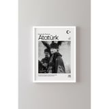 Atatürk - Beyaz Çerçeve, Beyaz, 32 x 42, 23450000008418