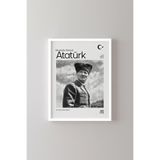Atatürk - Beyaz Çerçeve, Beyaz, 32 x 42, 23450000008458