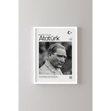 Atatürk - Beyaz Çerçeve, Beyaz, 35 x 50, 23450000008199
