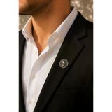 Atatürk Büst Gümüş Renk Rozet Unisex Yaka Aksesuarı