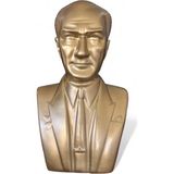 Atatürk Büstü 60 cm Fiberglass - Altın Sarısı