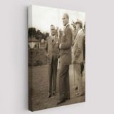 Atatürk, Celal Bayar ve Kılıç Ali Muhafız Alayında Dekoratif Kanvas Tablo, Duvar Dekoru 6259