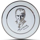 Atatürk Dekoratif Porselen Tabak