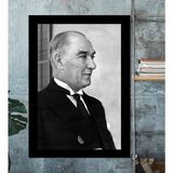 Atatürk Ev Ve Ofis Dekoratif Çerçeve Görünümlü Tablo