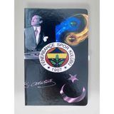 Atatürk / Fb Temalı Özel Tasarım Kapaklı Çizgili Defter – 80 Yaprak Ajanda / Günlük - Çok Renkli - 13x21 cm - çizgisiz