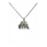 Atatürk Figürlü Ve Göktürk Alfabesi Türk Yazılı Kolye – Gümüş Renk Unisex Metal Takı