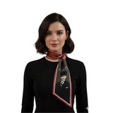 Atatürk Fotoğraflı ve İmzalı Türk Bayraklı Kravat/Eşarp/Fular