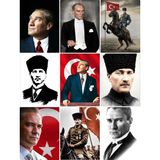 Atatürk Fotokart Pvc Kaplı 9*6 cm 7 Adet Alındığında 2 Adet Hediye Gönderimi Yapılacaktır