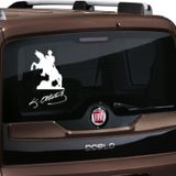 Atatürk İmza Oto Sticker Etiket Arka Cam 30cm