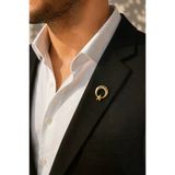 Atatürk İmzalı Ay Yıldız Gold Renk Rozet Unisex Yaka Aksesuarı