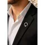 Atatürk İmzalı Ay Yıldız Gümüş Renk Rozet Unisex Yaka Aksesuarı