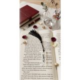Atatürk İmzalı Kitap Ayracı, Püsküllü, Siyah, Koleksiyonluk Tasarım