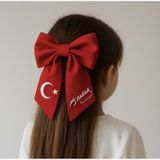 Atatürk İmzalı Türk Bayrağı Desenli Otomatik Toka 23 Nisan, 19 Mayıs, 29 Ekim Tören Tokası Çok Renkli