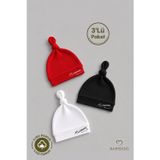 Atatürk İmzalı Yenidoğan Bebek Şapka Seti 3’lü Paket %100 Pamuklu Unisex Bebek Bere Takımı