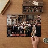 Atatürk Kılık Kıyafet Devrimi Tasarımı 240 Parça Ahşap Puzzle Ahşap Kutuda MP06348