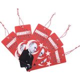 Atatürk Kitap Ayracı Hediyelik Kitap Ayracı Kurumsal Hediye Kitap Okuma Ayracı - Kırmızı