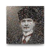 Atatürk Mozaik Resim Tablosu - 70x70cm