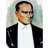 Atatürk Portre Poster Cephe Bayrağı -2x3 Metre