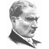 Atatürk Portre Sticker 18CM