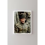 Atatürk Portresi - Beyaz Çerçeve, Beyaz, 17 x 23, 23450000002156