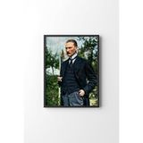 Atatürk Portresi - Siyah Çerçeve, Siyah, 17 x 23, 23450000002371