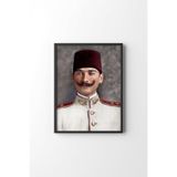 Atatürk Portresi - Siyah Çerçeve, Siyah, 32 x 42, 23450000002113