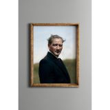 Atatürk Portresi - Vintage Desenli Çerçeve, Altın1, 30 x 40, 5820000001083